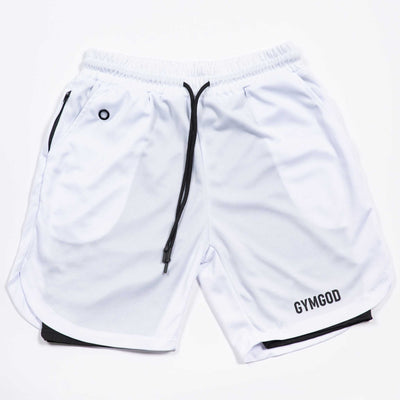 0020. Training Shorts (with anti-friction lining) - White